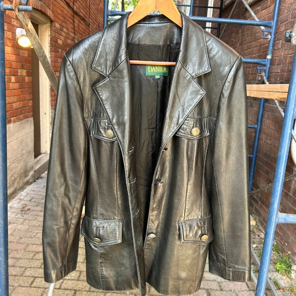 Made in Canada Danier Leather Jacket - Picture 2 of 9